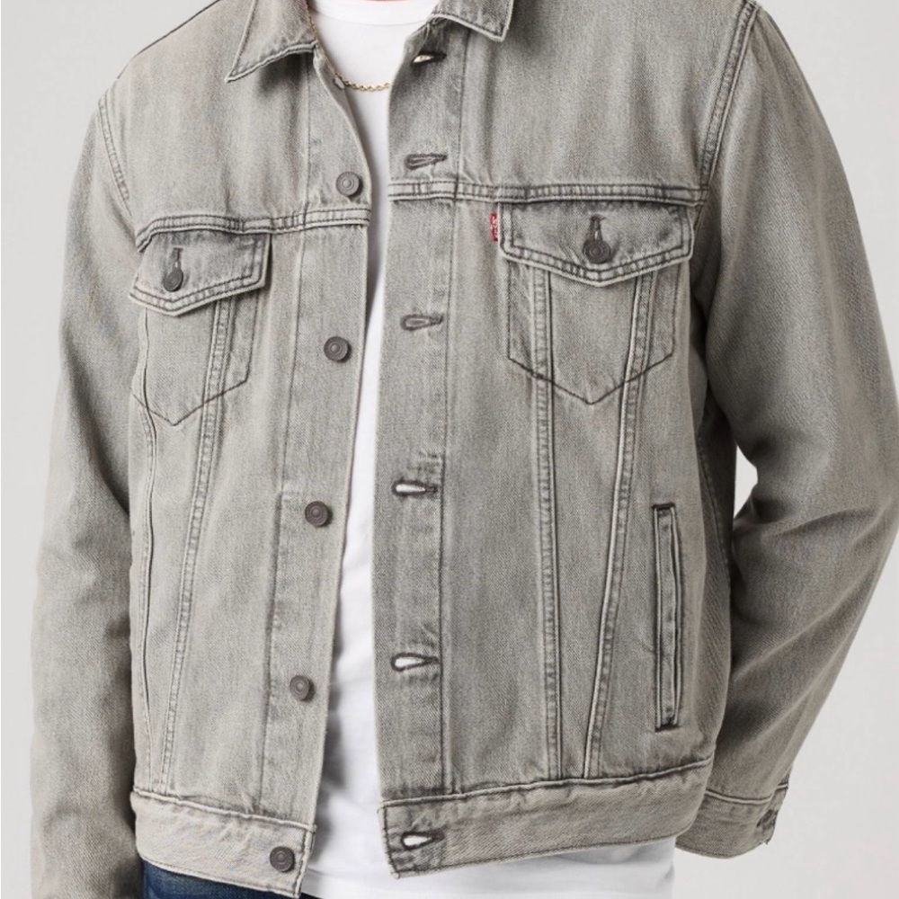 Levi's Light Gray Denim Jacket for Men